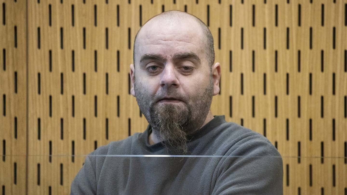 Grant Smallridge appeared at Christchurch District Court where he admitted filming himself sexually violating children in public changing rooms. Photo / George Heard