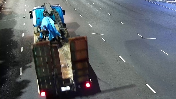 CCTV captured the moment thieves took off with war cannon away from Ōkahu Bay. Photo / Police