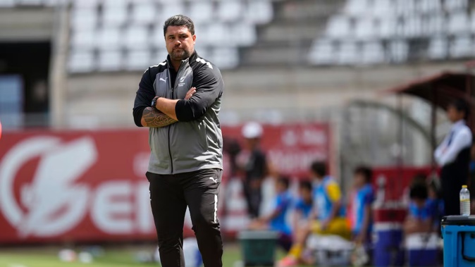 Michael Mayne stepped in as Football Ferns coach for the last two matches while Jitka Klimkova was stood down. Photo / Photosport