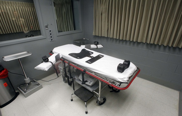 The execution room at the Oregon State Penitentiary. Photo / AP