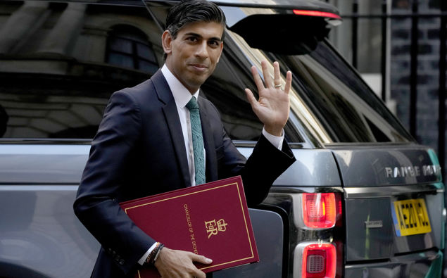Britain's Chancellor of the Exchequer Rishi Sunak. (Photo / AP)