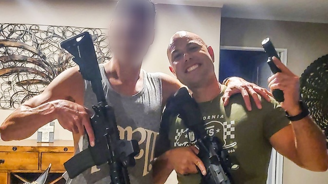 Shane Cooper (right), of Whangārei, pictured in February 2021 dressed as a character from a video game, with a friend.