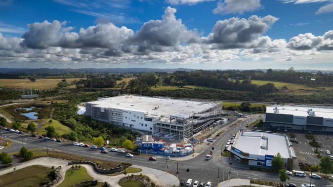 Costco in January, being built and fitted out. (Photo / Brett Phibbs)