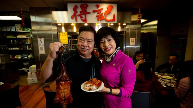 Tim and Julia Tran, owners of BBQ King in the Auckland CBD, are thrilled that small eateries like theirs are being included in Restaurant Month for the first time. Photo / Dean Purcell