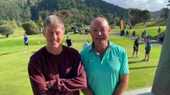 Whangamatā Golf Club chairman Andy Clements and club fundraising co-ordinator Allan Smith. Photo / NZ Herald