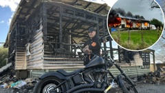 It was once Ted Shortland’s dream to own a Harley-Davidson. The bike was one of very few things he was able to save in a fire that destroyed his home. Photo / Brianna Stewart
