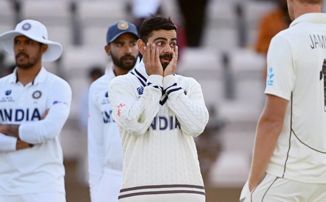 Virat Kohli gestures during the World Test Championship final. Photo / Getty