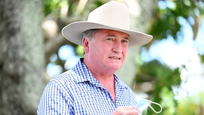 Deputy Prime Minister Barnaby Joyce said people ‘aren’t dying’ from Covid-19. (Photo / NCA NewsWire)