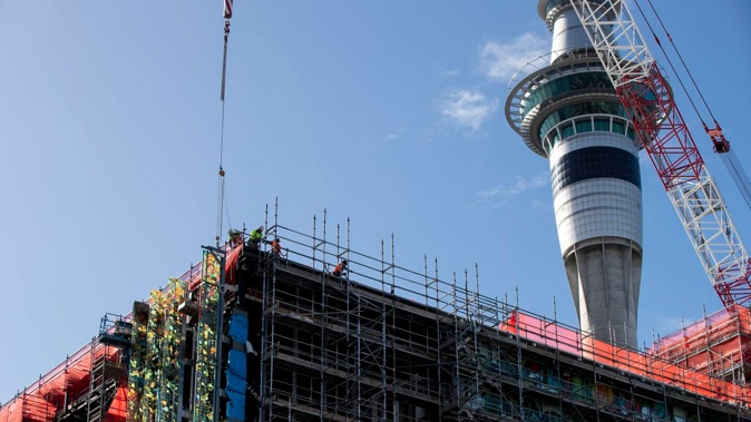 Fletcher says the convention centre project remains on track for completion in late calendar 2024. Photo / Michael Craig