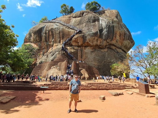 Mike At Sigiriya Rock. Photo / Mike Yardley