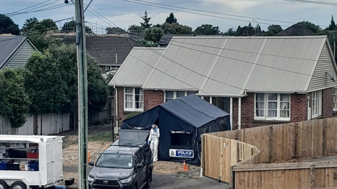 Police have charged a man with murder at the scene of an Eden Place house in Bryndwr, Christchurch. Photo / Supplied