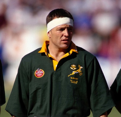 Joel Stransky during a test match against the All Blacks in 1996. Photo / Photosport