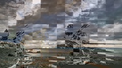 Westshore Beach in Napier on Monday. There is a chance of thunder at the periphery of Hawke's Bay and showers across the region, but no full-blown storm is likely to hit the region this week. Photo / Warren Buckland