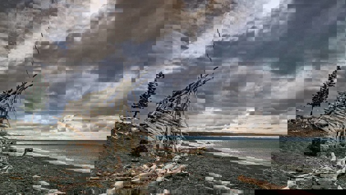 Westshore Beach in Napier on Monday. There is a chance of thunder at the periphery of Hawke's Bay and showers across the region, but no full-blown storm is likely to hit the region this week. Photo / Warren Buckland