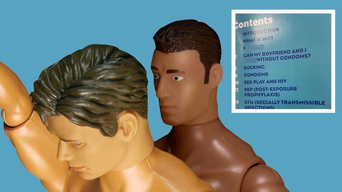 The booklet from Body Positive contained content visually demonstrating and describing “extremely graphic” sex.