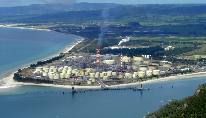 Marsden Point refinery. (Photo / NZ Herald) 