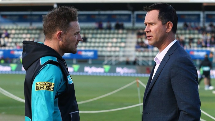 Brendon McCullum and Ricky Ponting have often crossed paths in their cricket careers. Photo / Getty