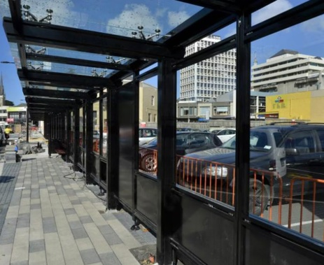 Dunedin's bus hub where the attack took place.