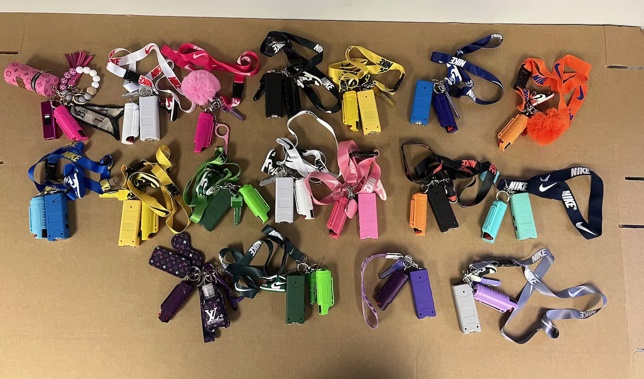 Police recovered more than 29 canisters of pepper spray and 27 stun guns during an operation in Blockhouse Bay.