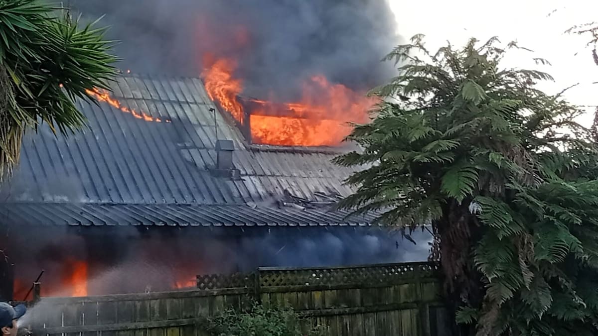 ‘The house is totalled’: Fire rips through Te Puke home in minutes
