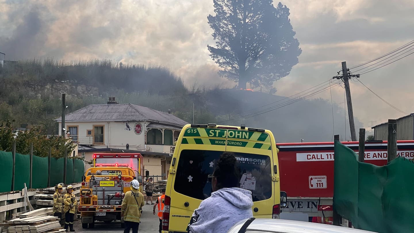 Fire breaks out near highway in rural Hastings, helicopter requested