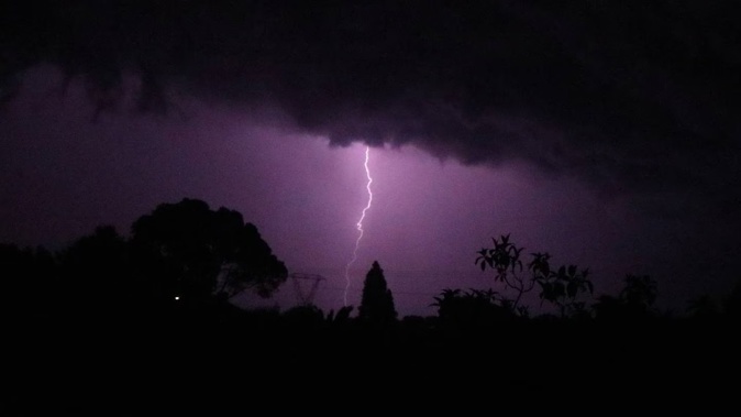 Forecasters are warning of thunderstorms this evening for parts of the North and South islands. Photo / File