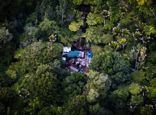Exploratory drilling by gold mining company OceanaGold has found billions' worth of gold underneath Wharekirauponga Forest, which is conservation land at the foot of the Coromandel Peninsula. The company wants to tunnel underneath the DoC land to reach it. Photo / Mike Scott