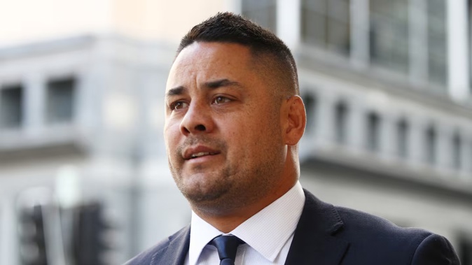 Jarryd Hayne enters NSW District Court in March last year. Photo / Getty Images
