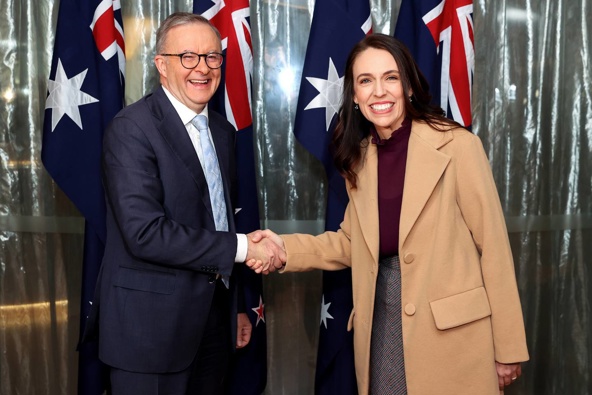 Australian PM Anthony Albanese and Prime Minister Jacinda Ardern in June. (Photo / Getty Images)