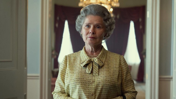 The Queen will be keeping a close eye on her portrayal in the Crown, with Imelda Staunton stepping into the role in season 5. (Photo / Netflix)