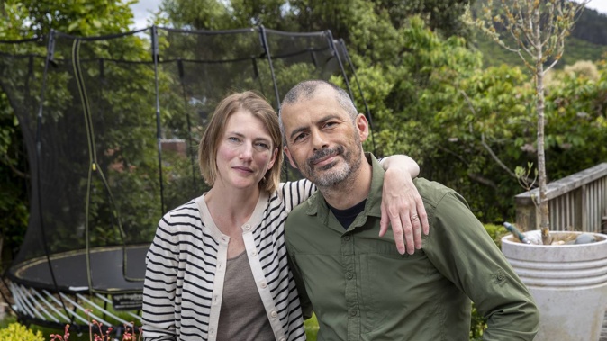 Wellington doctors Kathryn Percival and David Pirotta are at risk of losing half a million dollars paid to a building company that hasn't delivered the house it promised. Photo / Mark Mitchell