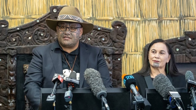 Te Pati Maori co-leaders Rawiri Waititi and Debbie Ngarewa-Packer. Photo / Mark Mitchell