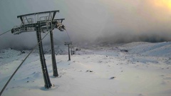 The top of the High Noon Express chairlift at Tūroa Ski field, on Mt Ruapehu's south-western side, pictured on Tuesday this week. Photo / Supplied
