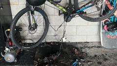 An electric bike battery exploded and caught fire at a home in the Wellington region on Friday 2 Feb 2024.