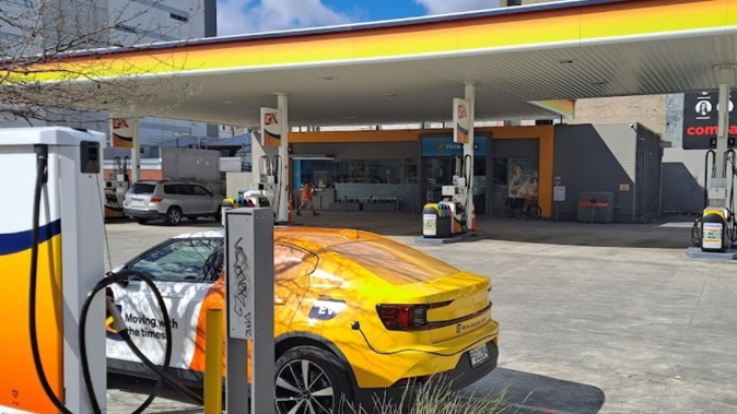 A man has died at the Z petrol station on Vivian St, Wellington.