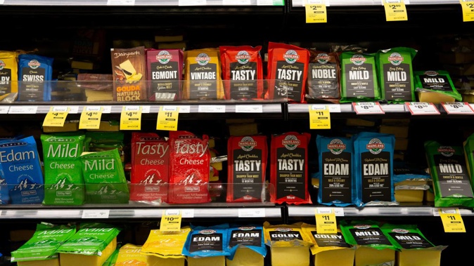 Countdown said there is "significant pressure" on the price of cheese in New Zealan. Photo / Sylvie Whinray