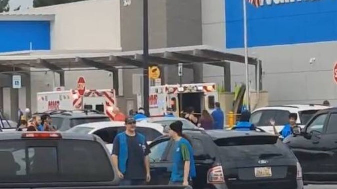 At least 11 people were injured in a stabbing at a Walmart store in the Midwestern state of Michigan. Photo / rawsalerts