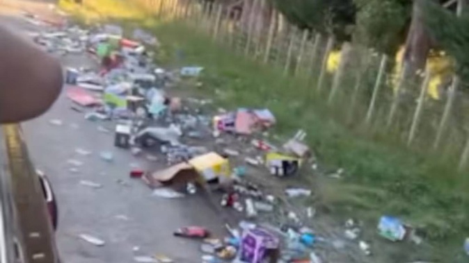 A reel posted on social media showing rubbish left behind after the Rhythm and Vines festival in Gisborne has attracted more than 20,000 views.
