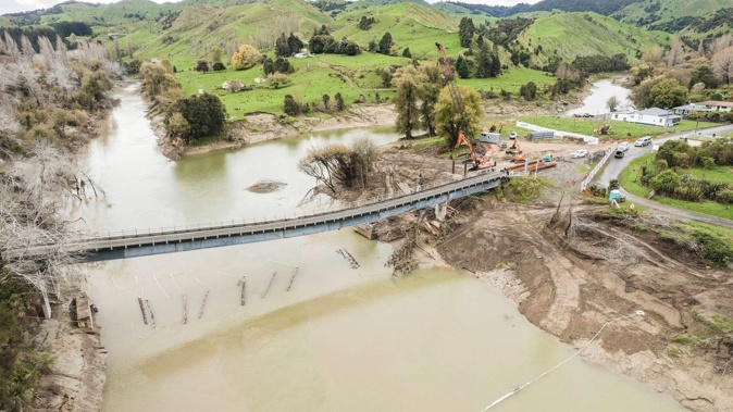 The notoriously saggy Te Reinga bridge sustained major damage over the year. Photo / Supplied