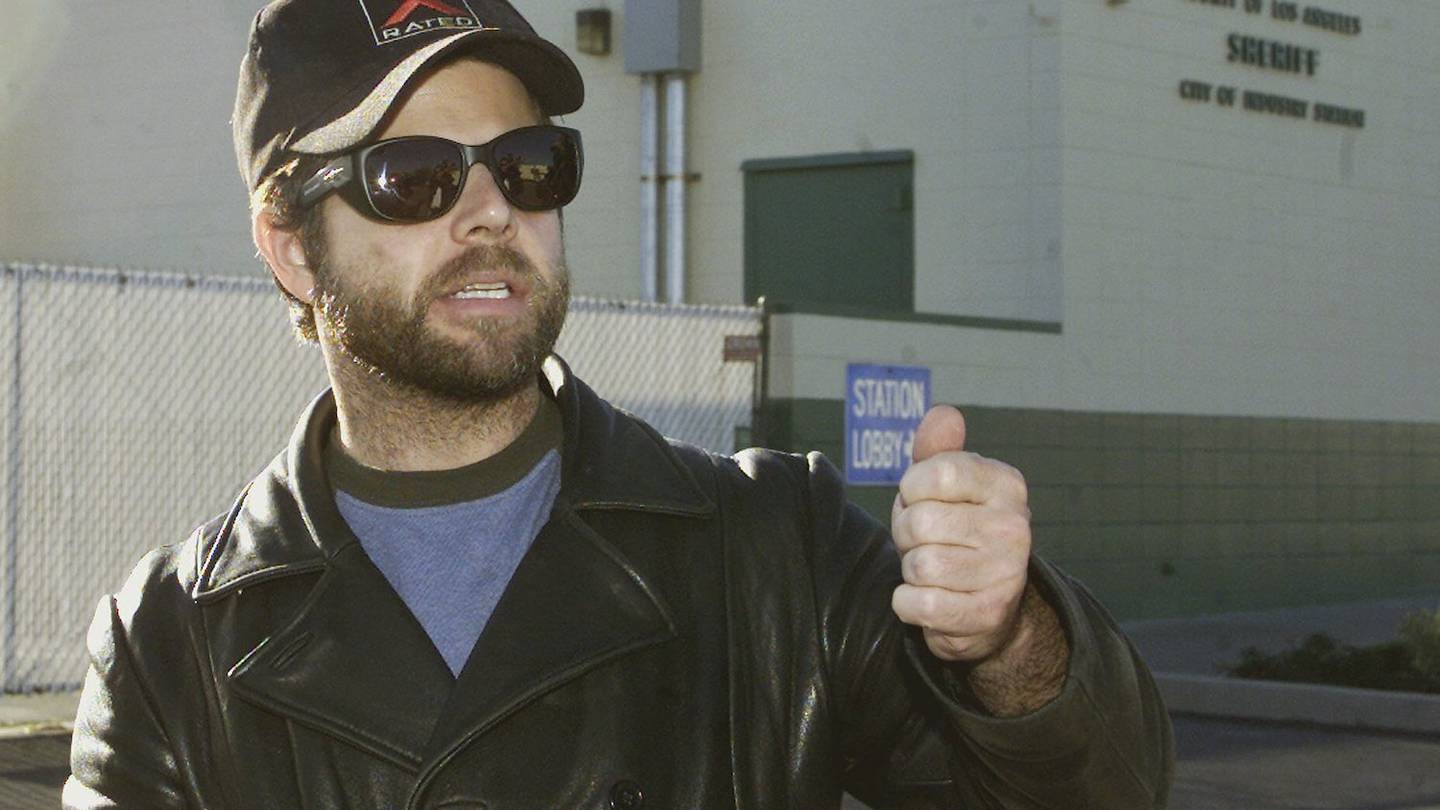 One-time child actor Adam Rich, who starred in the 1970s TV show Eight is Enough, walks out of a sheriff's station after posting bail in City of Industry, California in 2002. Photo / AP