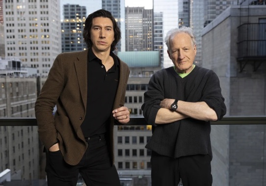 Adam Driver and director Michael Mann. Photo / AP