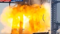 Elon Musk's SpaceX Starship booster explodes at launch site during ground test
