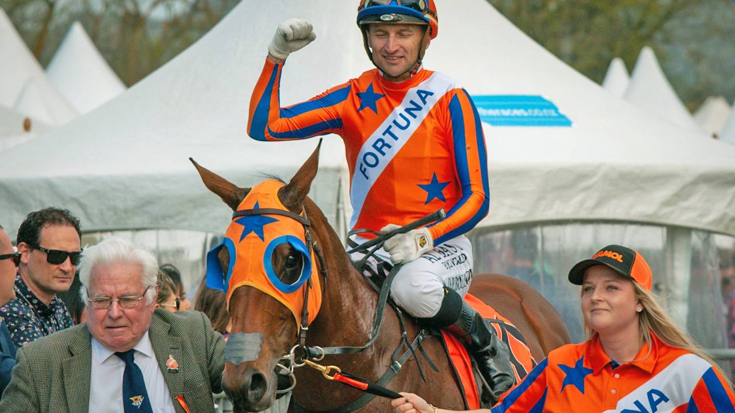 On a better day - Opie Bosson on Melody Belle, the only horse to win the Hawke's Bay Spring Carnival's Triple Crown of wins on the major race on all three days. Photo / NZME