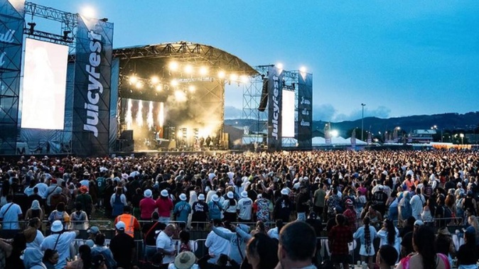 Six people were arrested at the Juicy Fest music festival in Wellington but police said the majority of the 15,000 revellers were well behaved.