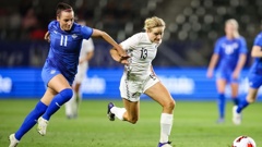 Paige Satchell of New Zealand in action against Iceland last year. Photo / Photosport