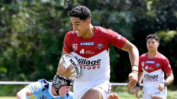 Rising league star Joseph Pouniu suffered a devastating injury. Photo / Courier Mail