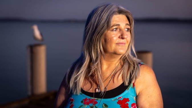 Raewyn Shaw survived a major heart attack while ocean swimming off Maraetai Beach, Auckland, and is collecting for the Heart Foundation during its annual Big Heart Appeal, to fund research into cardiac disease and the next generation of health workers. Photo / Michael Craig