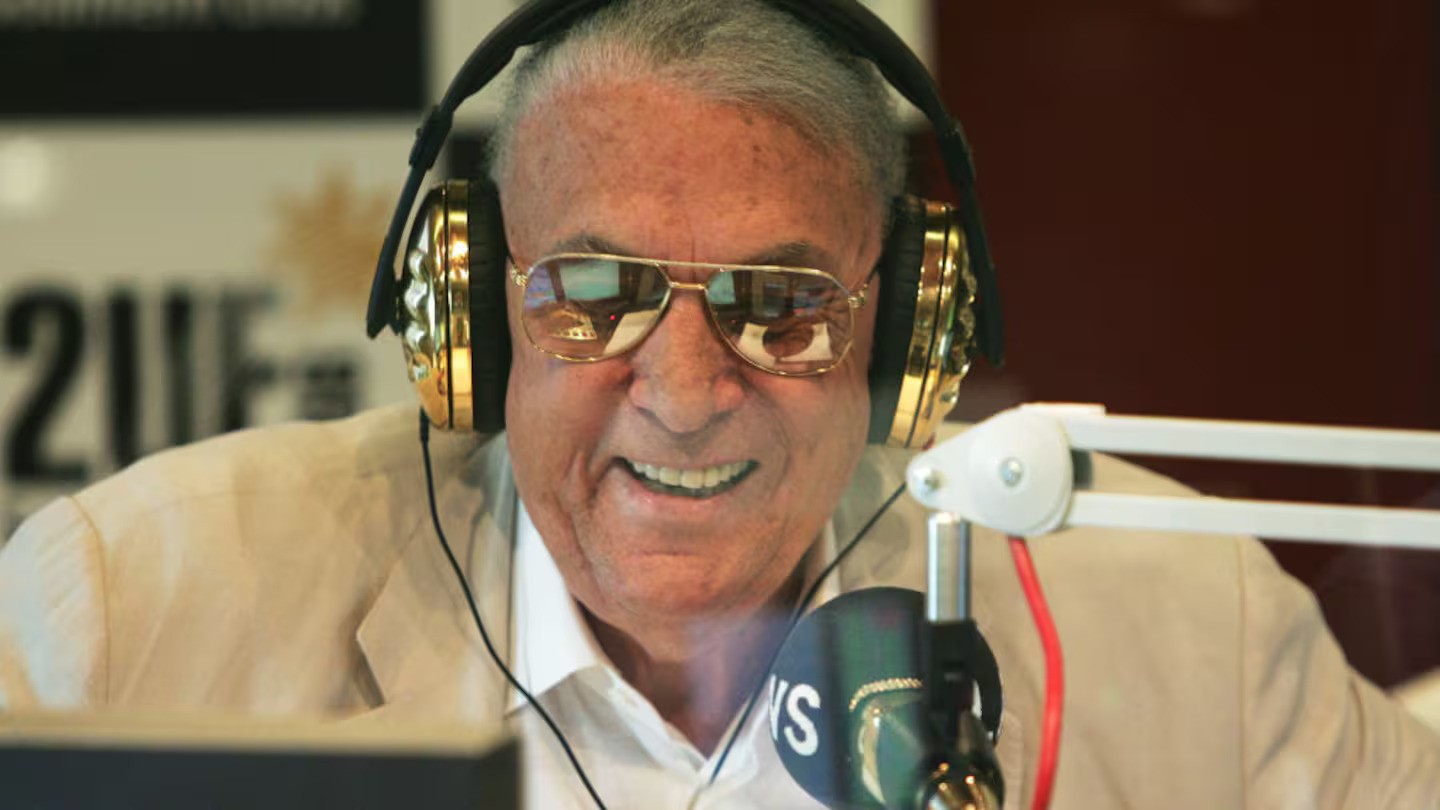 Radio legend John Laws, known as "Golden Tonsils", has died at age 90 in Sydney. Photo / Getty Images