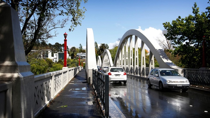 Waikato police officer Nicola MacKenzie lost control of her patrol car while travelling at 146km/h and crashed into Hamilton's Fairfield Bridge, seriously injuring her colleague. Photo / NZME