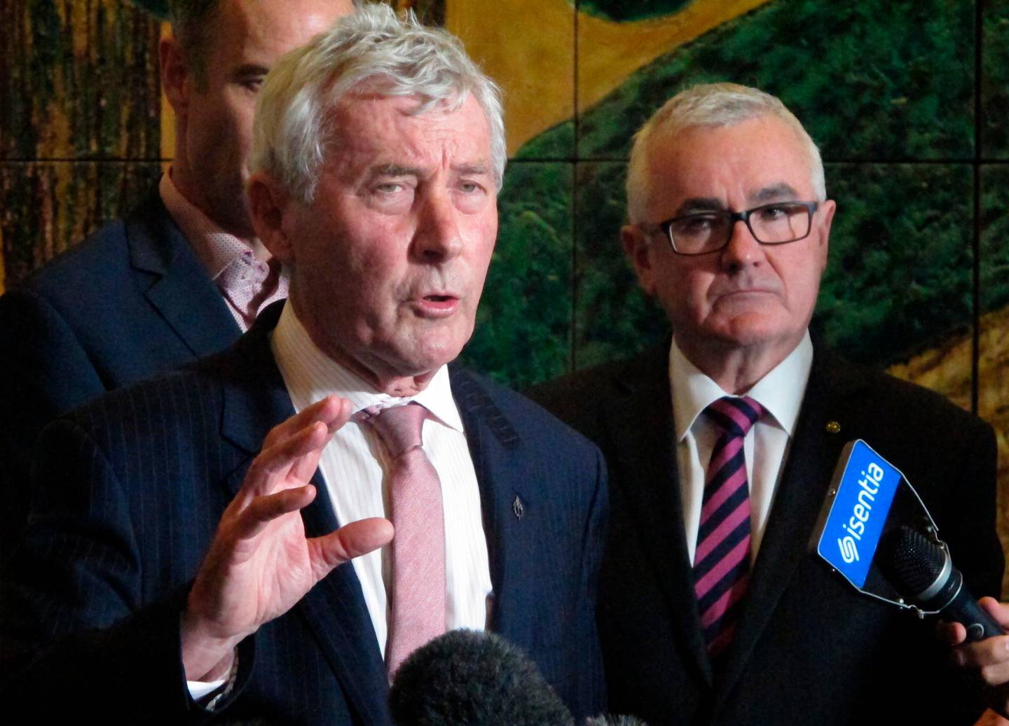 Bernard Collaery (left), (Photo / AP)